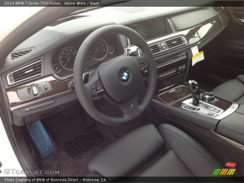 Alpine White / Black 2014 BMW 7 Series 750i Sedan