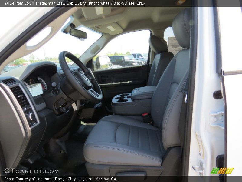 Bright White / Black/Diesel Gray 2014 Ram 3500 Tradesman Crew Cab Dually