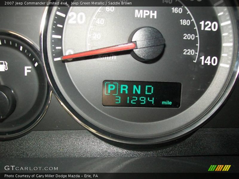 Jeep Green Metallic / Saddle Brown 2007 Jeep Commander Limited 4x4