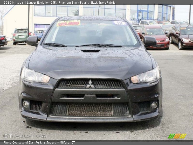 Phantom Black Pearl / Black Sport Fabric 2010 Mitsubishi Lancer Evolution GSR