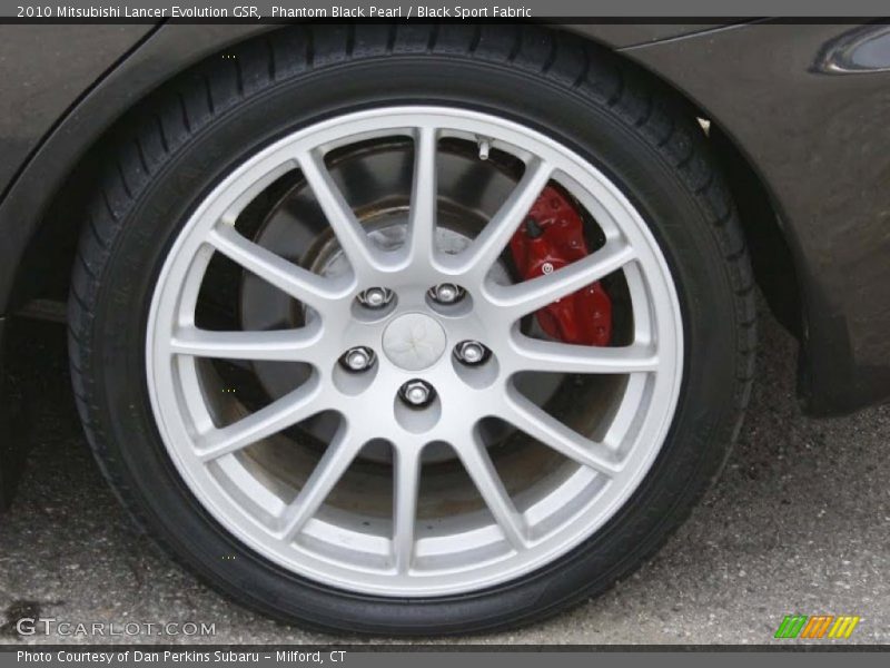 Phantom Black Pearl / Black Sport Fabric 2010 Mitsubishi Lancer Evolution GSR