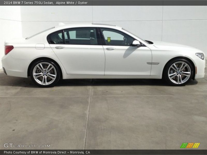 Alpine White / Oyster 2014 BMW 7 Series 750Li Sedan