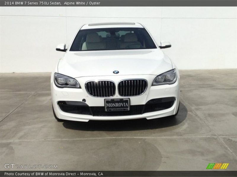 Alpine White / Oyster 2014 BMW 7 Series 750Li Sedan