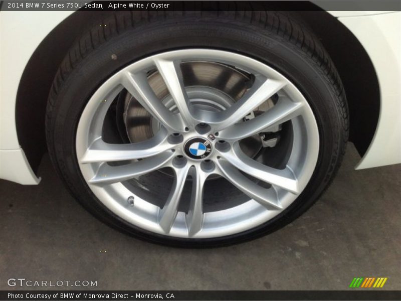 Alpine White / Oyster 2014 BMW 7 Series 750Li Sedan