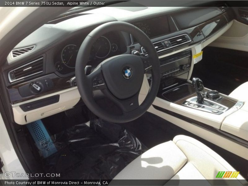 Alpine White / Oyster 2014 BMW 7 Series 750Li Sedan