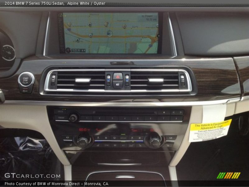Alpine White / Oyster 2014 BMW 7 Series 750Li Sedan