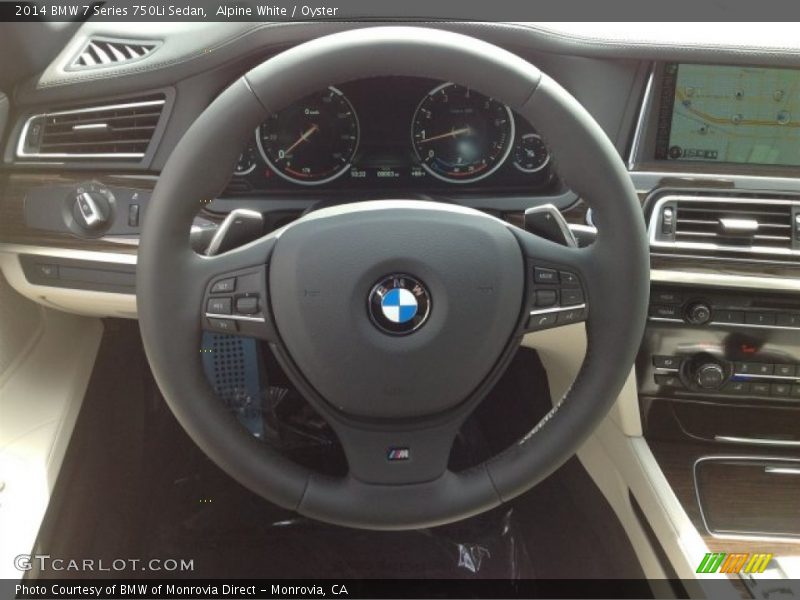 Alpine White / Oyster 2014 BMW 7 Series 750Li Sedan