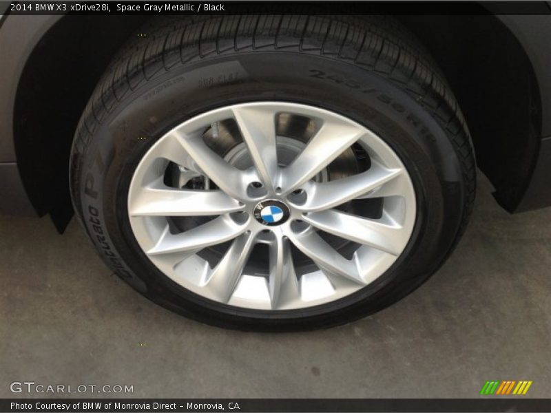 Space Gray Metallic / Black 2014 BMW X3 xDrive28i