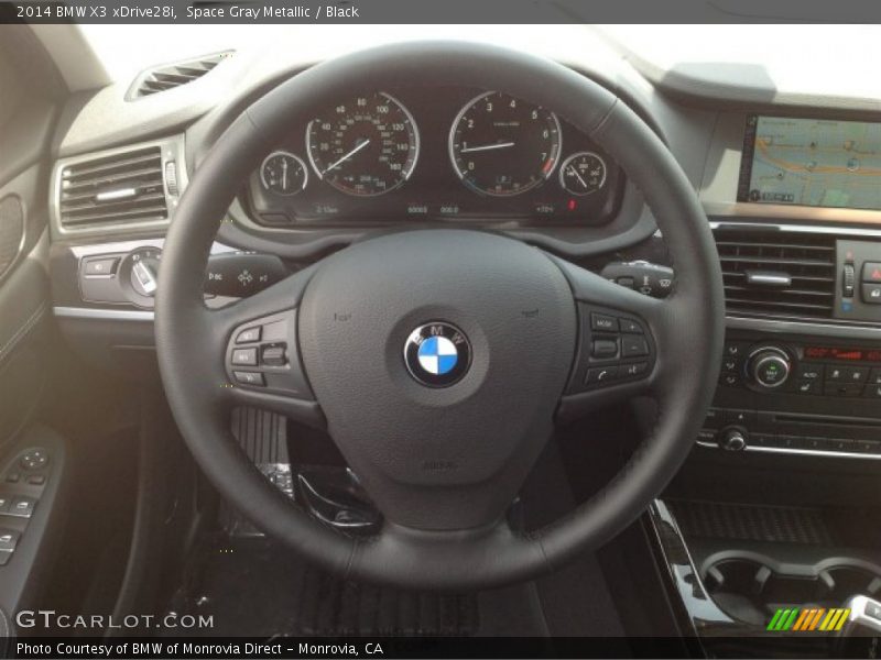 Space Gray Metallic / Black 2014 BMW X3 xDrive28i