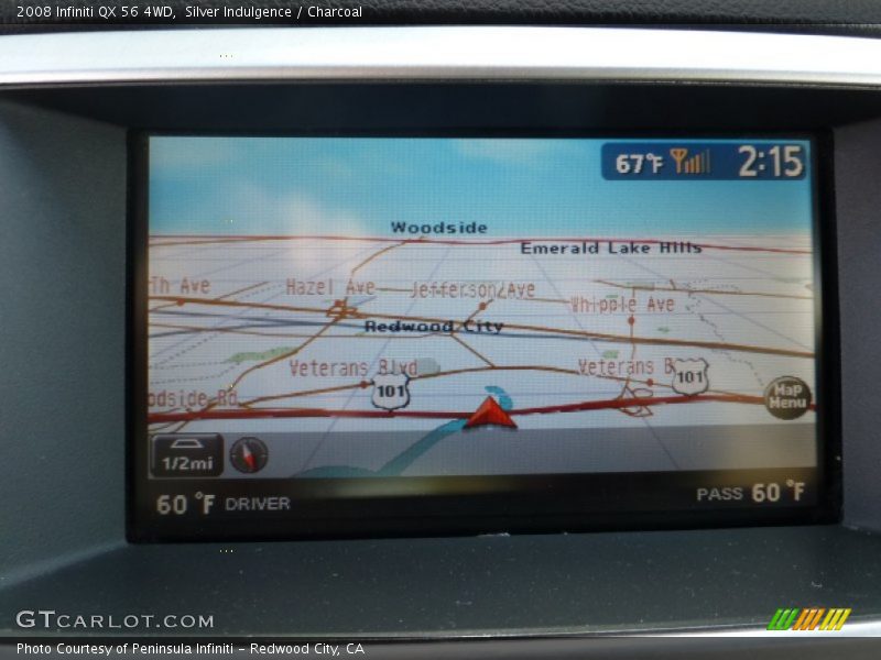 Silver Indulgence / Charcoal 2008 Infiniti QX 56 4WD