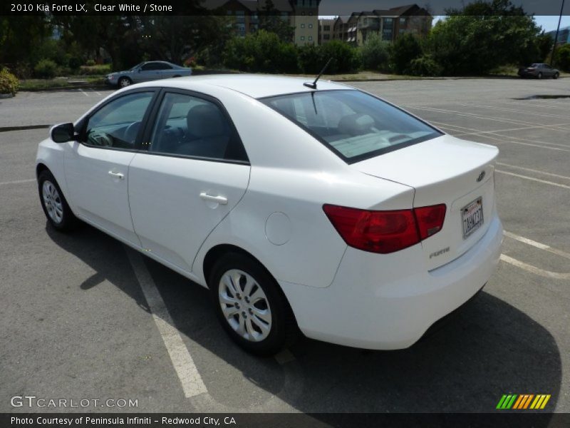 Clear White / Stone 2010 Kia Forte LX