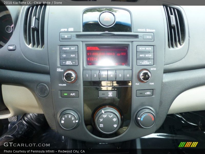 Clear White / Stone 2010 Kia Forte LX