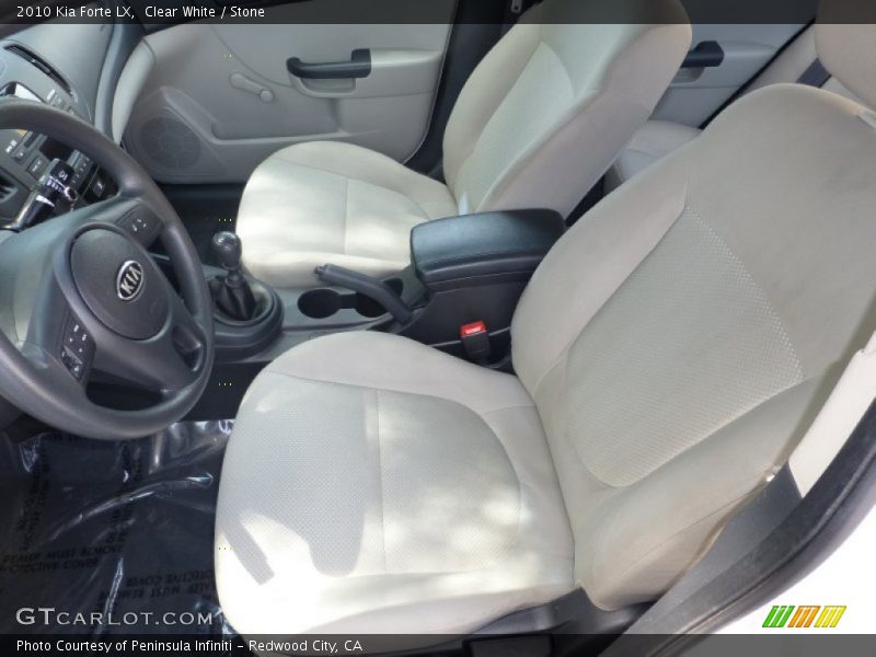 Clear White / Stone 2010 Kia Forte LX