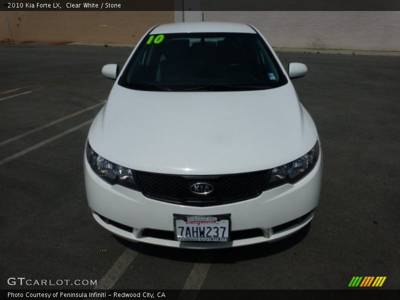 Clear White / Stone 2010 Kia Forte LX