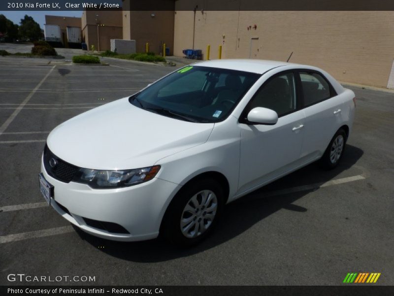 Clear White / Stone 2010 Kia Forte LX