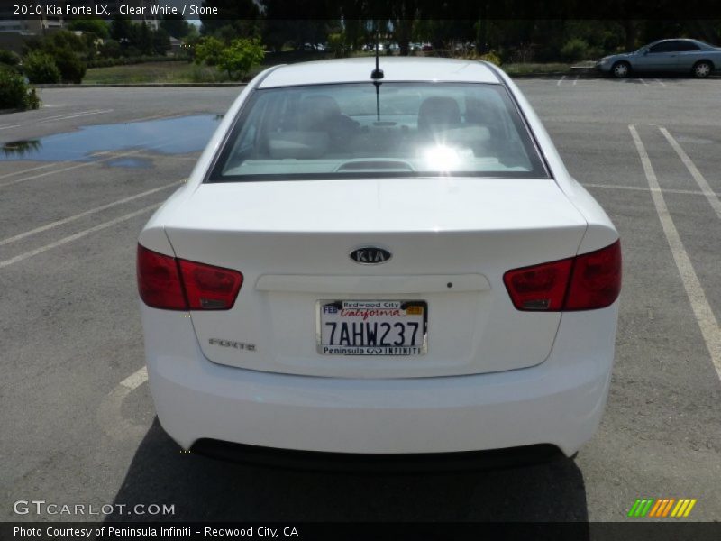 Clear White / Stone 2010 Kia Forte LX