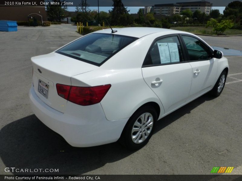 Clear White / Stone 2010 Kia Forte LX
