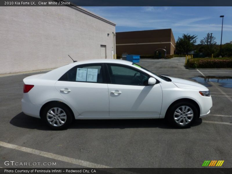 Clear White / Stone 2010 Kia Forte LX