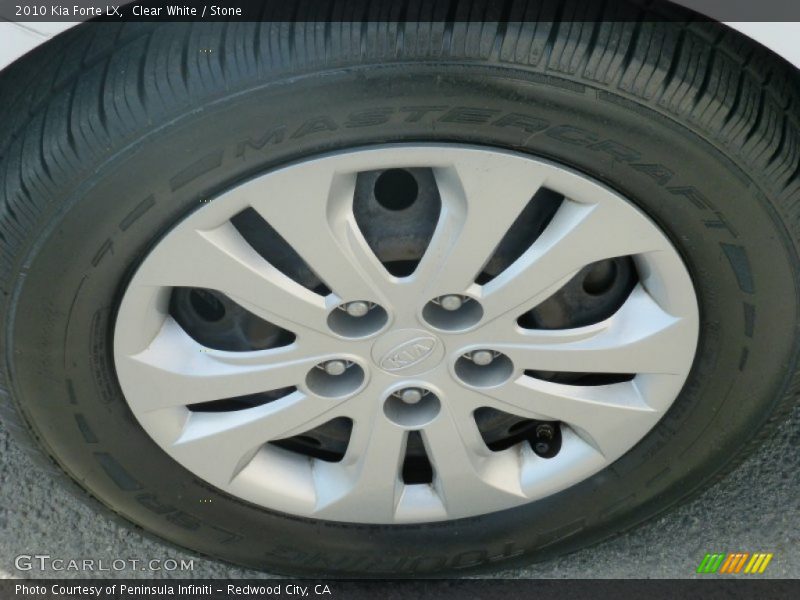 Clear White / Stone 2010 Kia Forte LX