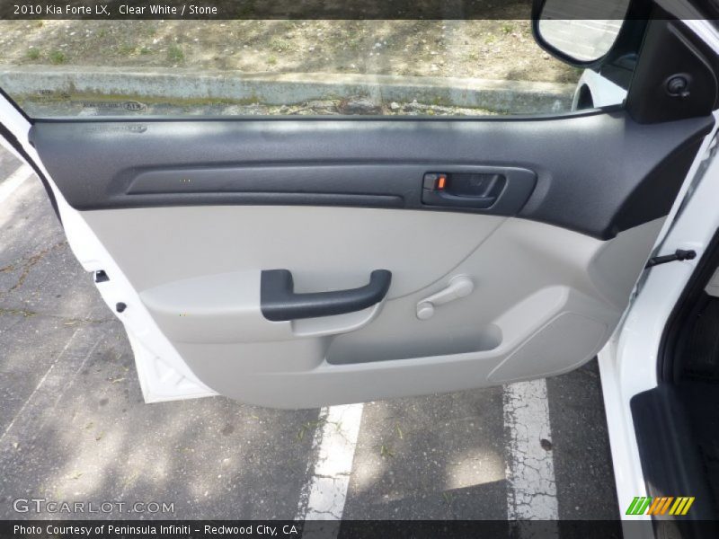 Clear White / Stone 2010 Kia Forte LX