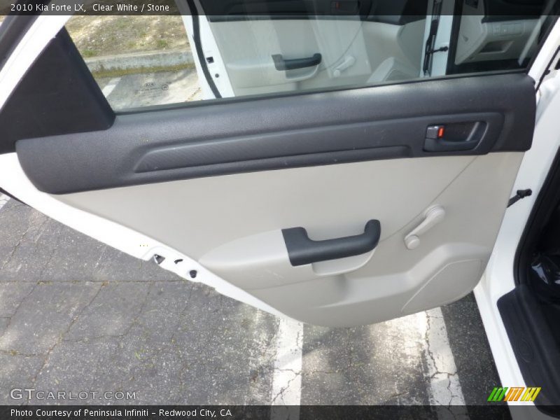 Clear White / Stone 2010 Kia Forte LX