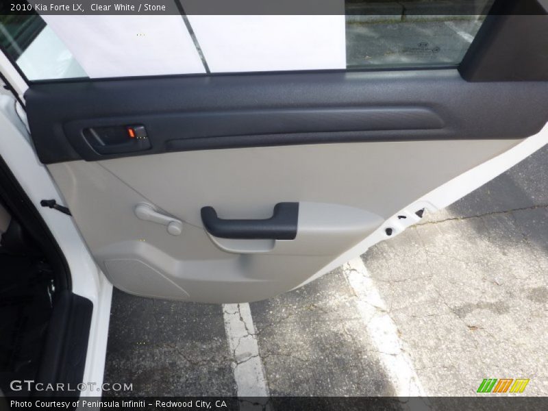 Clear White / Stone 2010 Kia Forte LX
