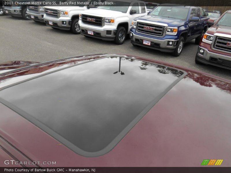 Berry Red Metallic / Ebony Black 2003 Chevrolet Monte Carlo SS