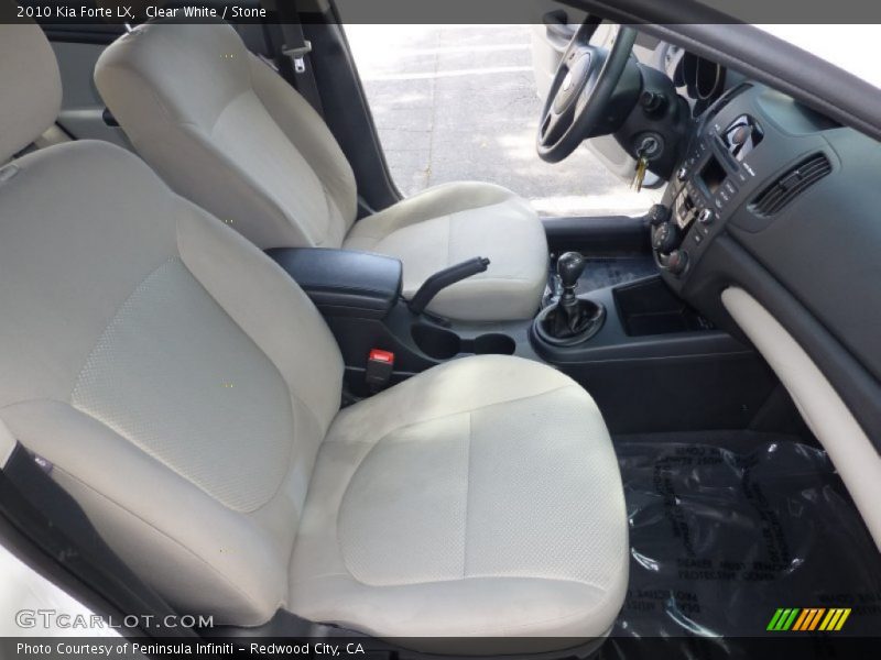 Clear White / Stone 2010 Kia Forte LX