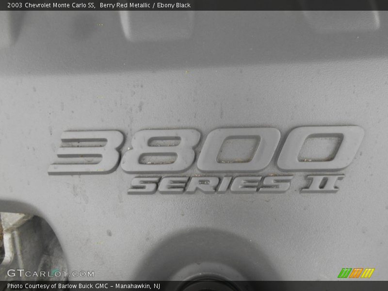 Berry Red Metallic / Ebony Black 2003 Chevrolet Monte Carlo SS
