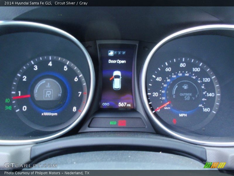 Circuit Silver / Gray 2014 Hyundai Santa Fe GLS