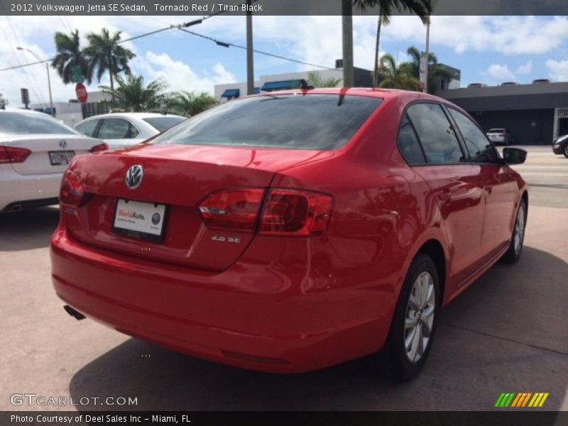 Tornado Red / Titan Black 2012 Volkswagen Jetta SE Sedan