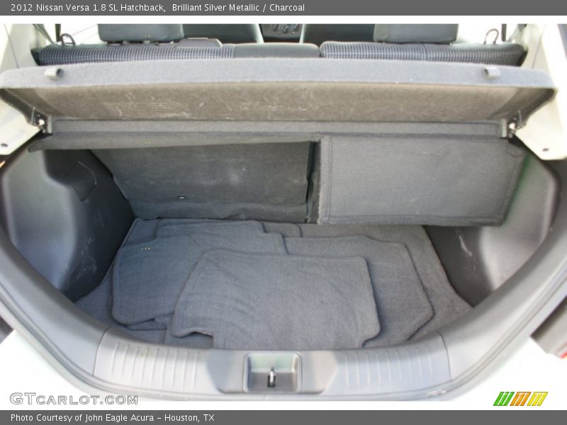 Brilliant Silver Metallic / Charcoal 2012 Nissan Versa 1.8 SL Hatchback