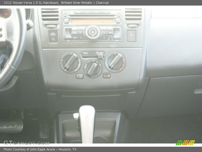 Brilliant Silver Metallic / Charcoal 2012 Nissan Versa 1.8 SL Hatchback