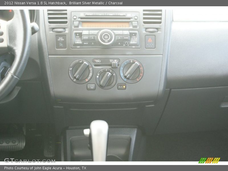 Brilliant Silver Metallic / Charcoal 2012 Nissan Versa 1.8 SL Hatchback