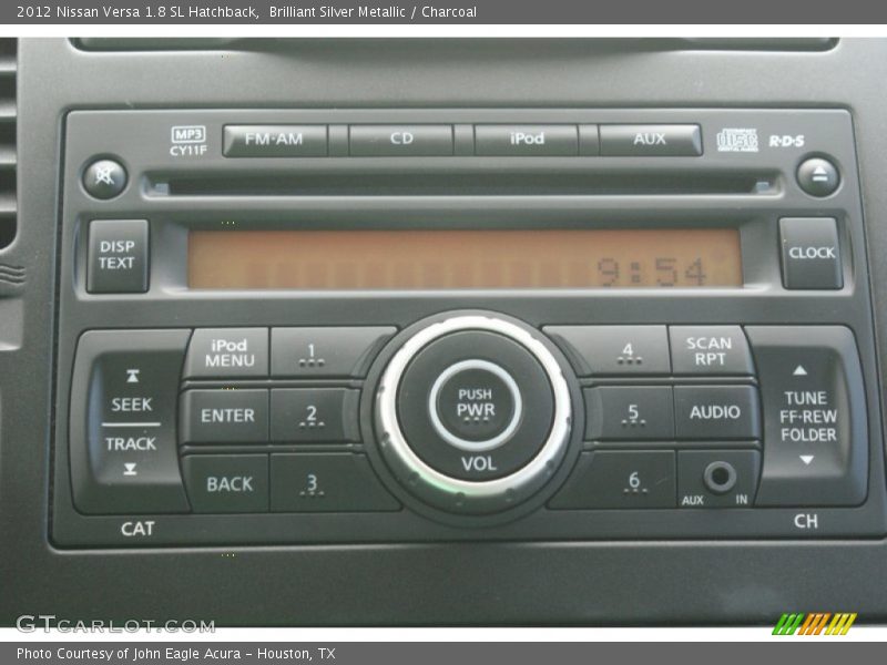 Brilliant Silver Metallic / Charcoal 2012 Nissan Versa 1.8 SL Hatchback