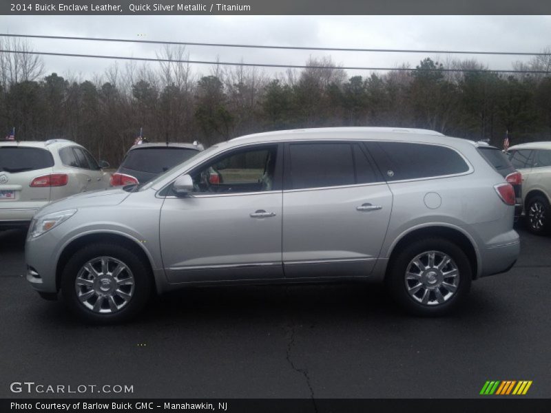 Quick Silver Metallic / Titanium 2014 Buick Enclave Leather