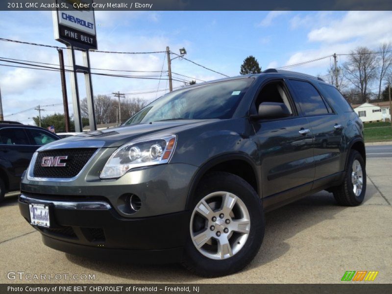 Cyber Gray Metallic / Ebony 2011 GMC Acadia SL