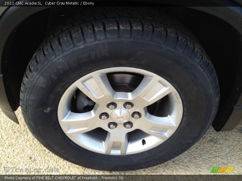 Cyber Gray Metallic / Ebony 2011 GMC Acadia SL