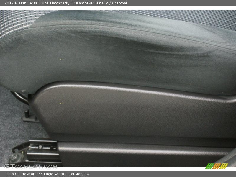 Brilliant Silver Metallic / Charcoal 2012 Nissan Versa 1.8 SL Hatchback