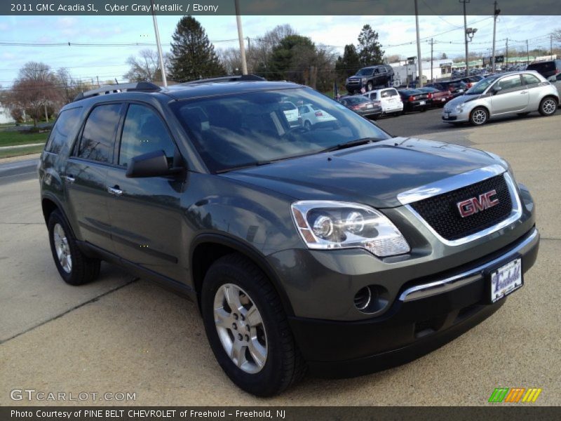Cyber Gray Metallic / Ebony 2011 GMC Acadia SL
