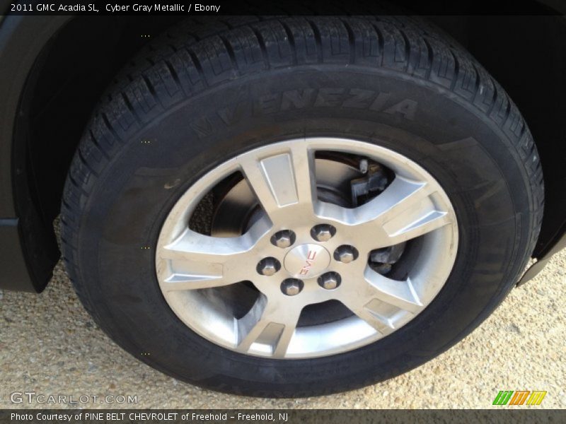 Cyber Gray Metallic / Ebony 2011 GMC Acadia SL