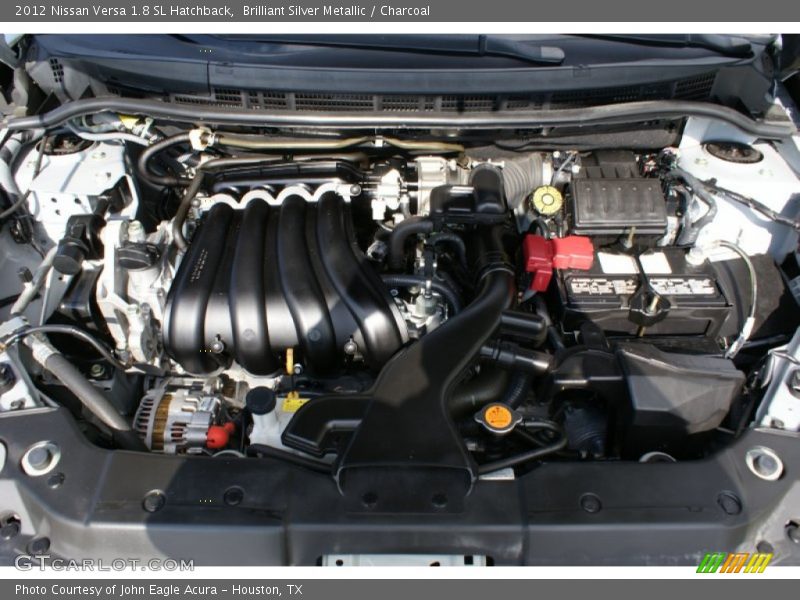 Brilliant Silver Metallic / Charcoal 2012 Nissan Versa 1.8 SL Hatchback
