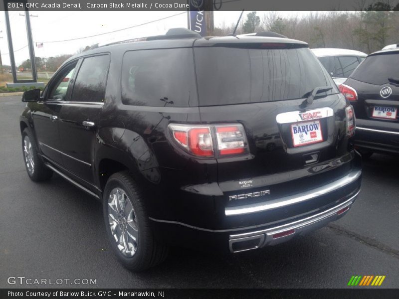 Carbon Black Metallic / Cocoa Dune 2014 GMC Acadia Denali