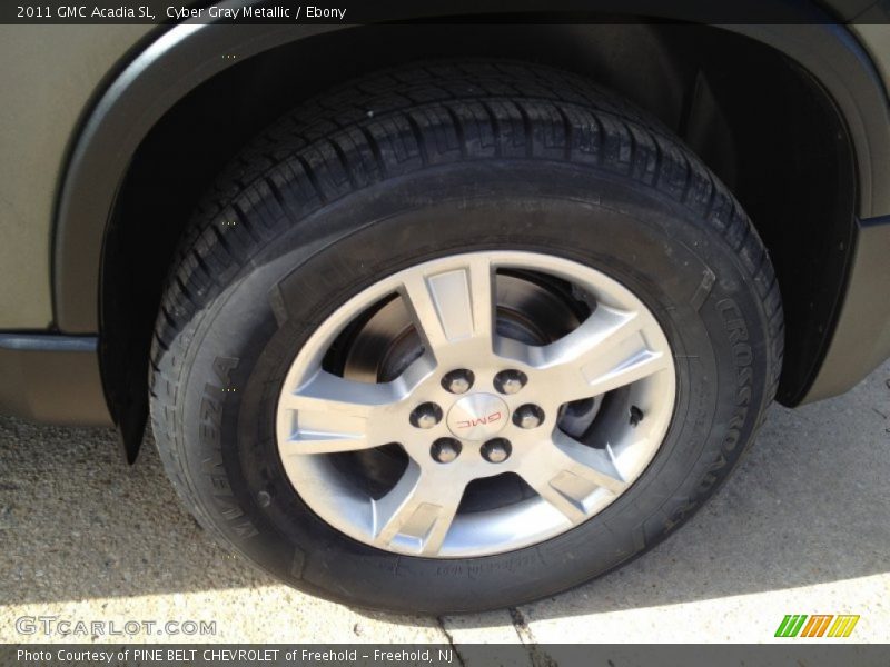 Cyber Gray Metallic / Ebony 2011 GMC Acadia SL