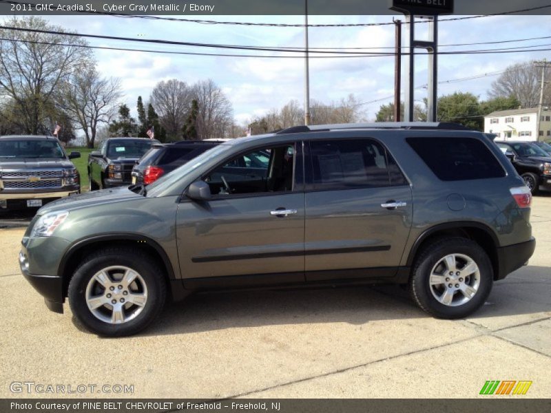 Cyber Gray Metallic / Ebony 2011 GMC Acadia SL