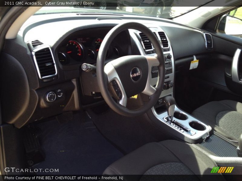 Cyber Gray Metallic / Ebony 2011 GMC Acadia SL