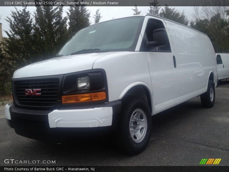 Summit White / Medium Pewter 2014 GMC Savana Van 2500 Cargo
