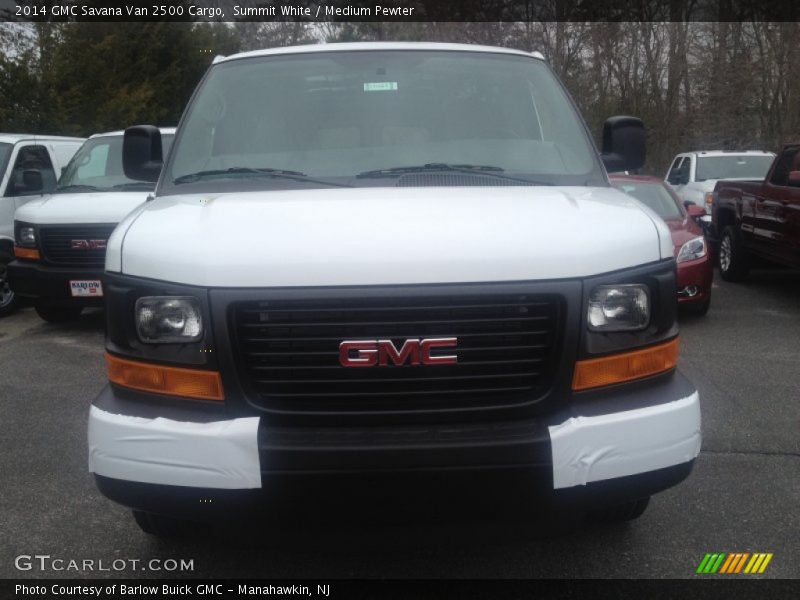 Summit White / Medium Pewter 2014 GMC Savana Van 2500 Cargo