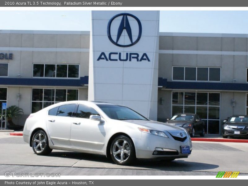 Palladium Silver Metallic / Ebony 2010 Acura TL 3.5 Technology