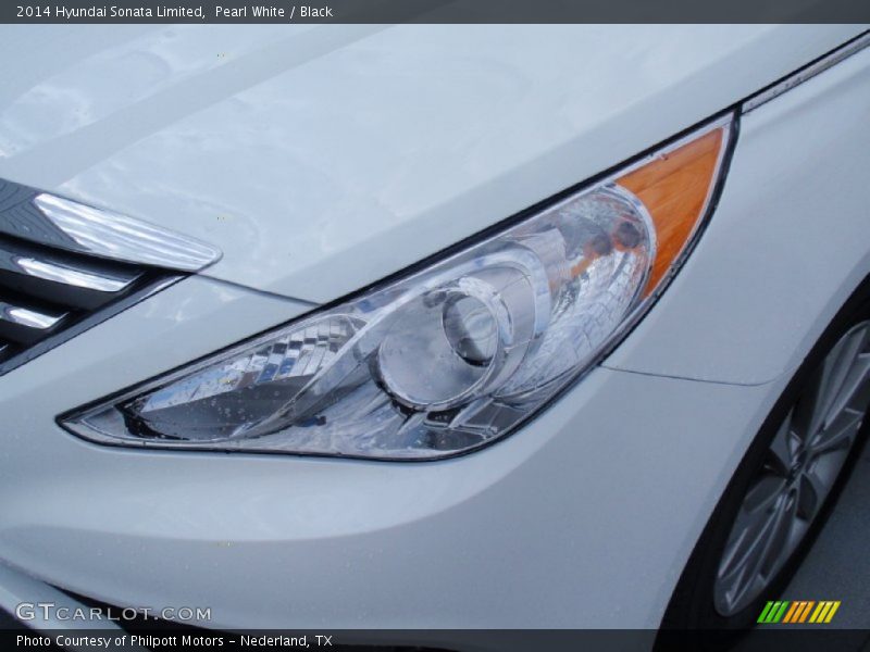 Pearl White / Black 2014 Hyundai Sonata Limited